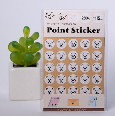 Animal Face Point Stickers