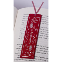 Load image into Gallery viewer, Toconuts Embroidery Bookmark (A Bookworm)