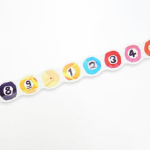 Load image into Gallery viewer, Round Top Space Craft Washi Tape - 9 Ball