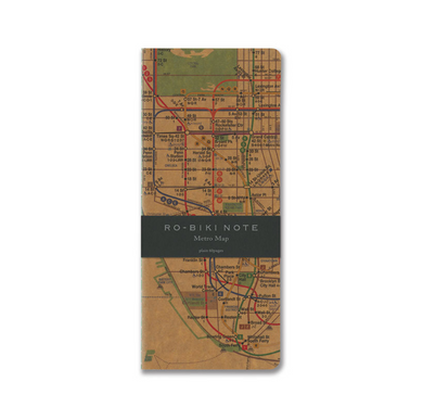 Ro-Biki Note Metro Map Plain Notebook