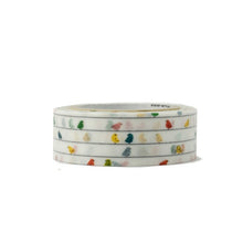 Load image into Gallery viewer, Round Top Natural Permanent Washi Tape - Birds / Electrical Power Lines