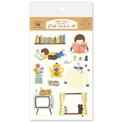 Watashi Biyori Stickers - Stay at Home